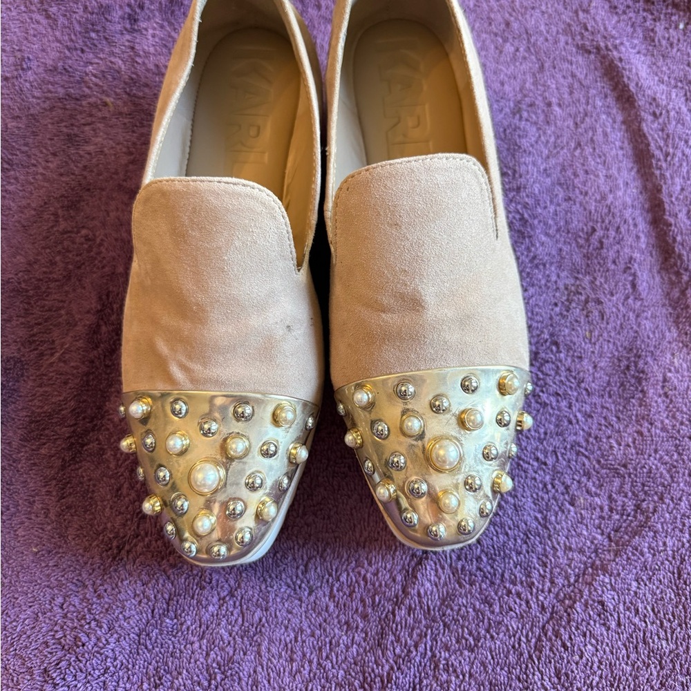Karl Lagerfeld slip on studded size 5 NEW